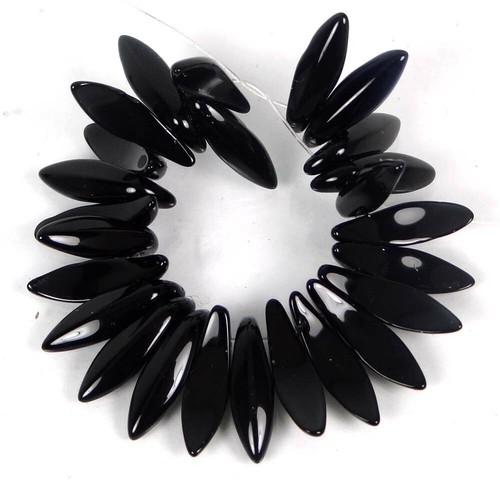 Czech glass dagger beads - dagger,